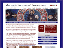 Tablet Screenshot of monasticformators.org